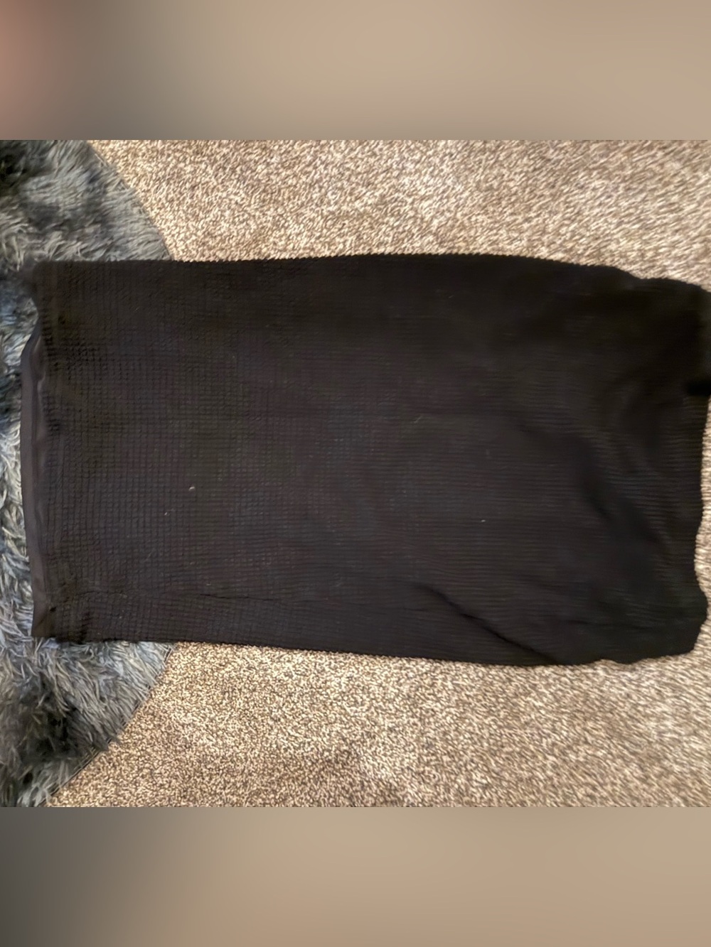 H&M Black Ribbed Pencil Skirt maternity